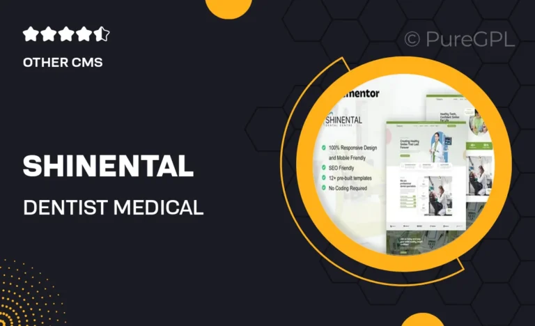 shinental dentist medical clinic elementor template kit