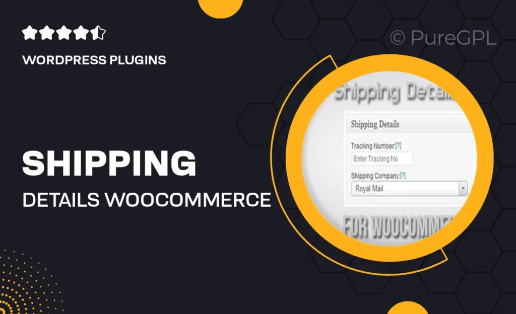 Shipping Details – WooCommerce