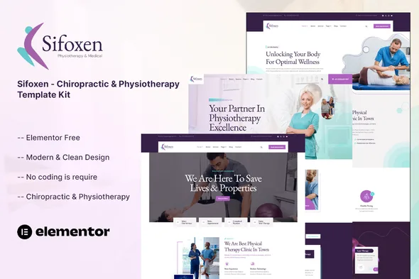 sifoxen chiropractic physiotherapy template kit 1