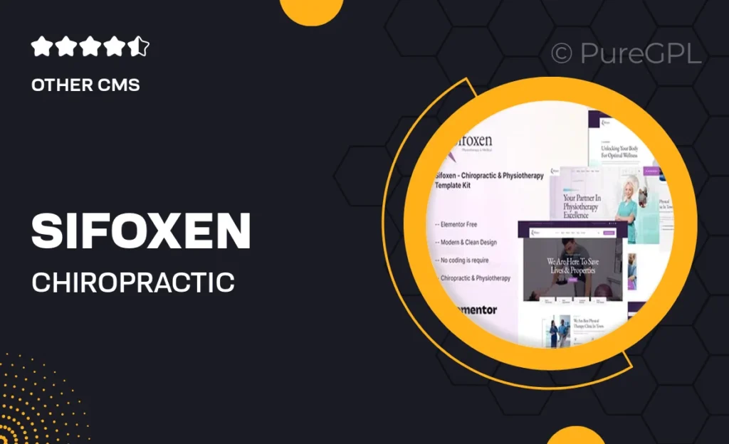 Downloads 49 Sifoxen – Chiropractic & Physiotherapy Template Kit