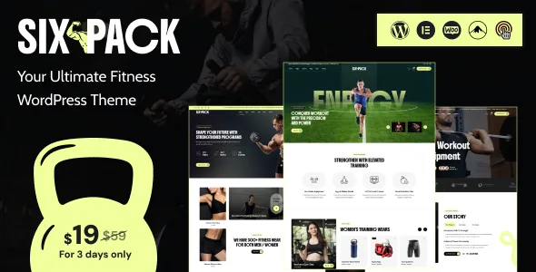 SixPack – Fitness WordPress Theme