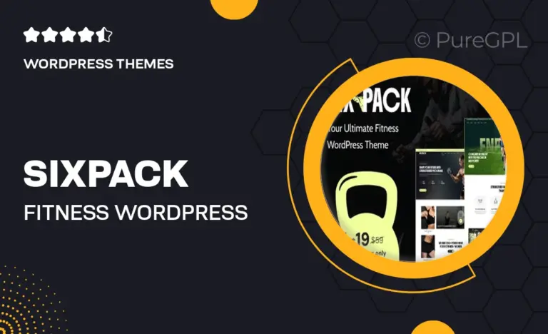 sixpack fitness wordpress theme