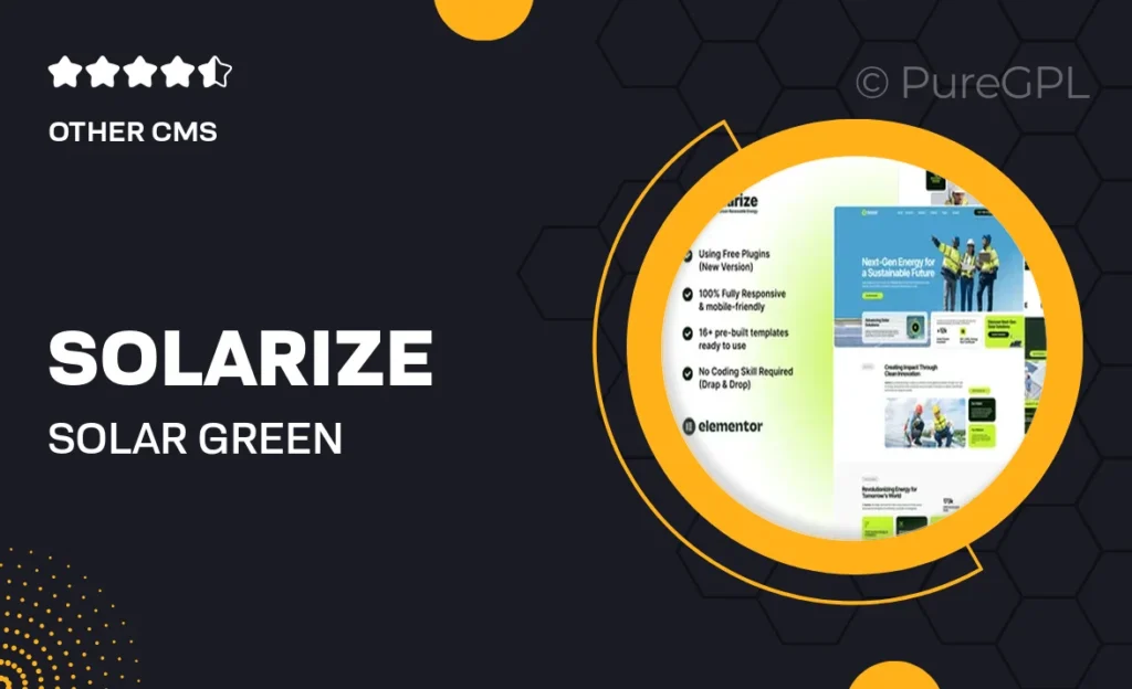 Solarize – Solar & Green Renewable Energy Elementor Template Kit 47 Solarize – Solar & Green Renewable Energy Elementor Template Kit