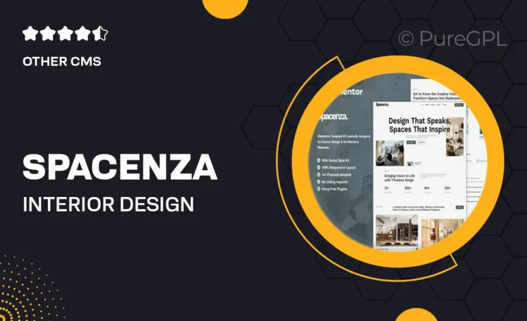 spacenza interior design architecture elementor template kit