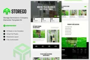 Storego – Storage Services Company Elementor Template Kit
