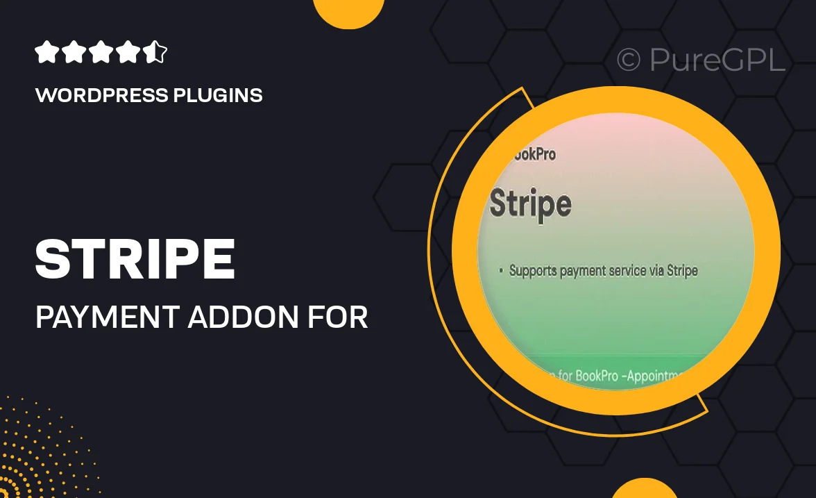 Stripe Payment Add-on for BookPro Plugin