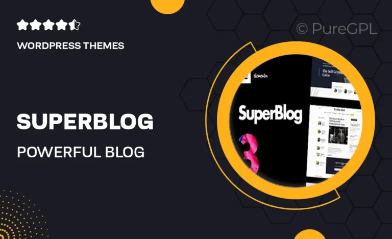 superblog powerful blog magazine theme