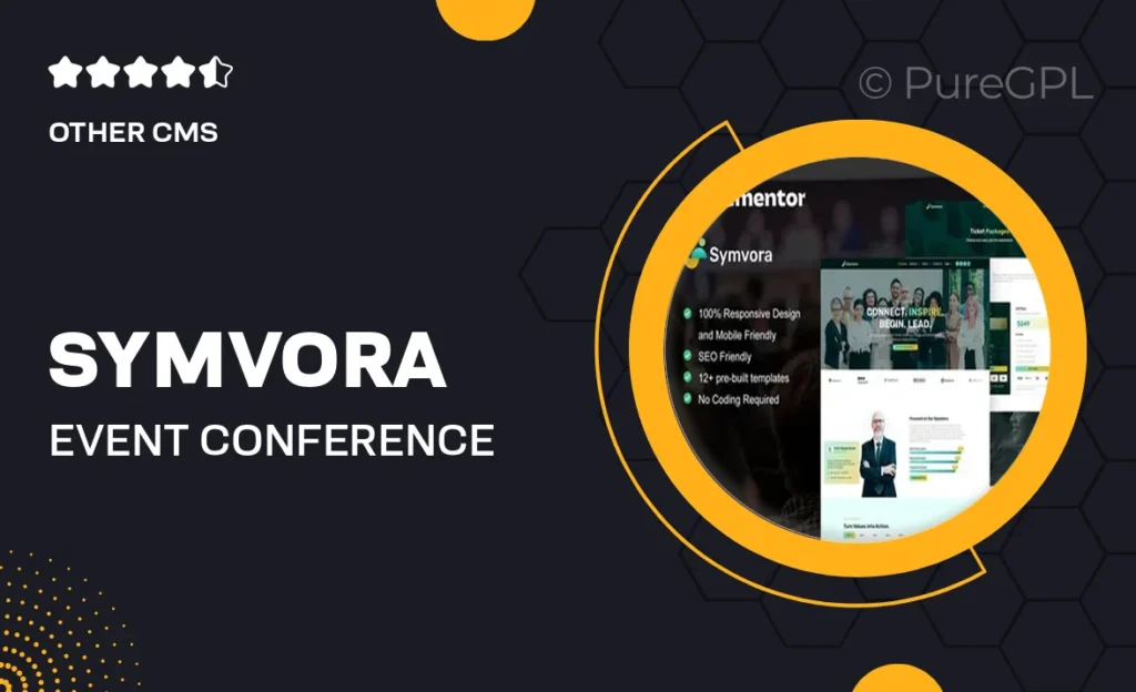 Symvora – Event & Conference Elementor Pro Template Kit