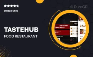 Tastehub – Food & Restaurant Elementor Template Kit