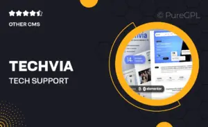 Techvia – Tech Support Service Elementor Template Kit