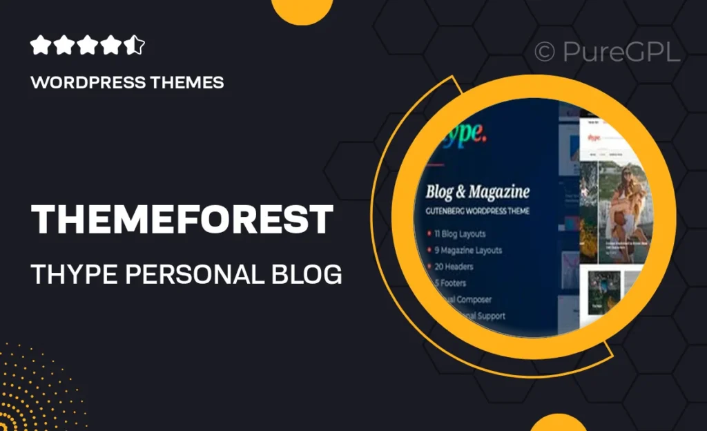 Themeforest | Thype | Personal Blog Theme 33 Themeforest | Thype | Personal Blog Theme