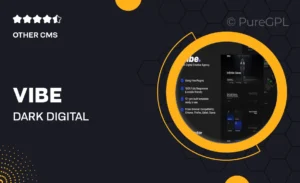 Vibe – Dark Digital Creative Agency & Portfolio Elementor Template Kit