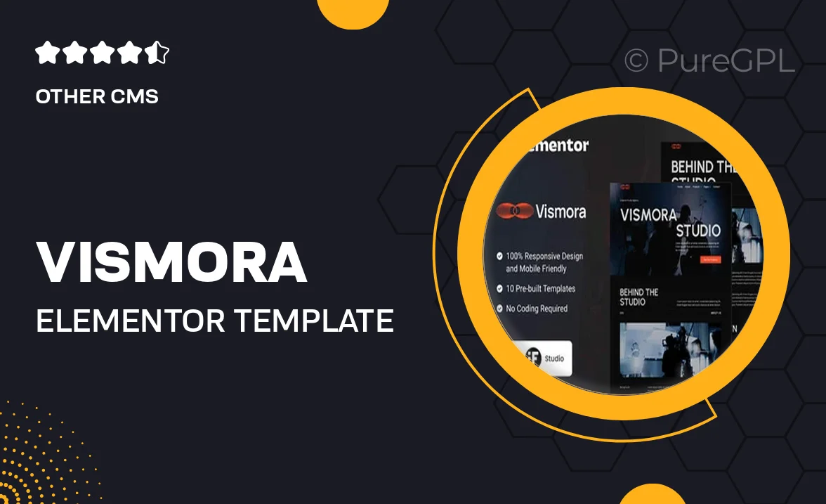 Vismora — Elementor Template Kit for Creative Studios