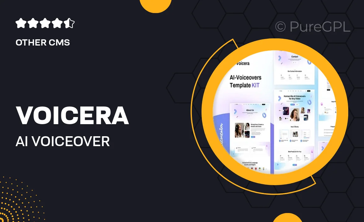 Voicera – AI Voiceover Elementor Template Kit