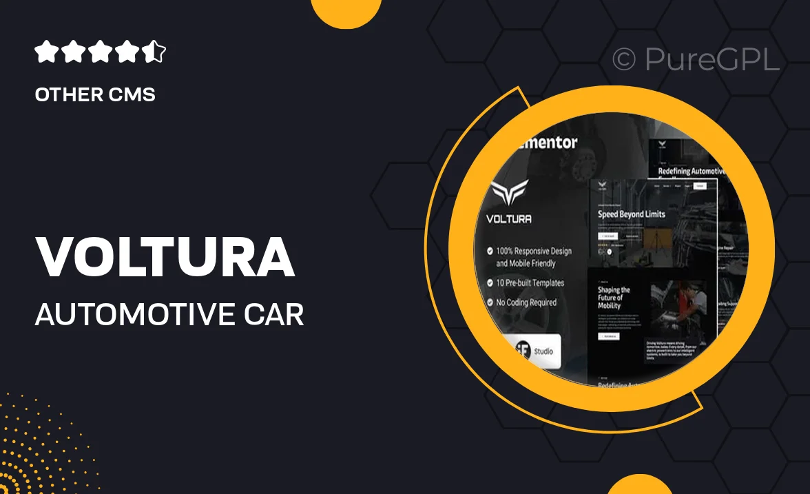 Voltura – Automotive Car Services Elementor Template Kit