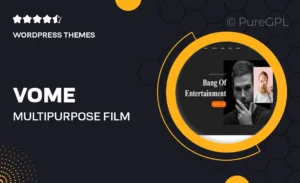 Vome – Multipurpose Film Studio Movie Production WordPress Theme