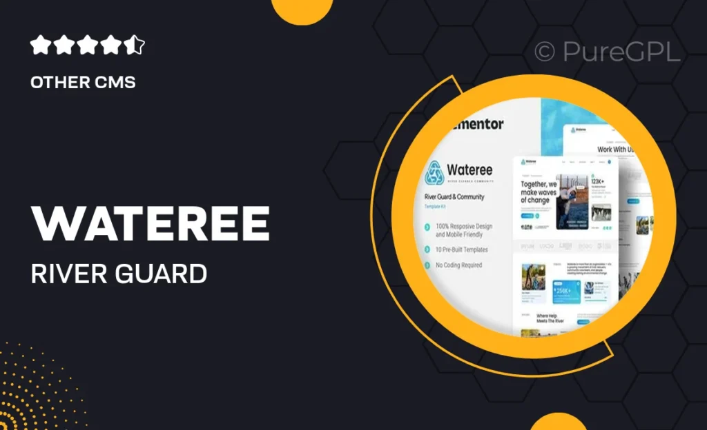 Downloads 42 Wateree – River Guard & Community Elementor Template Kit