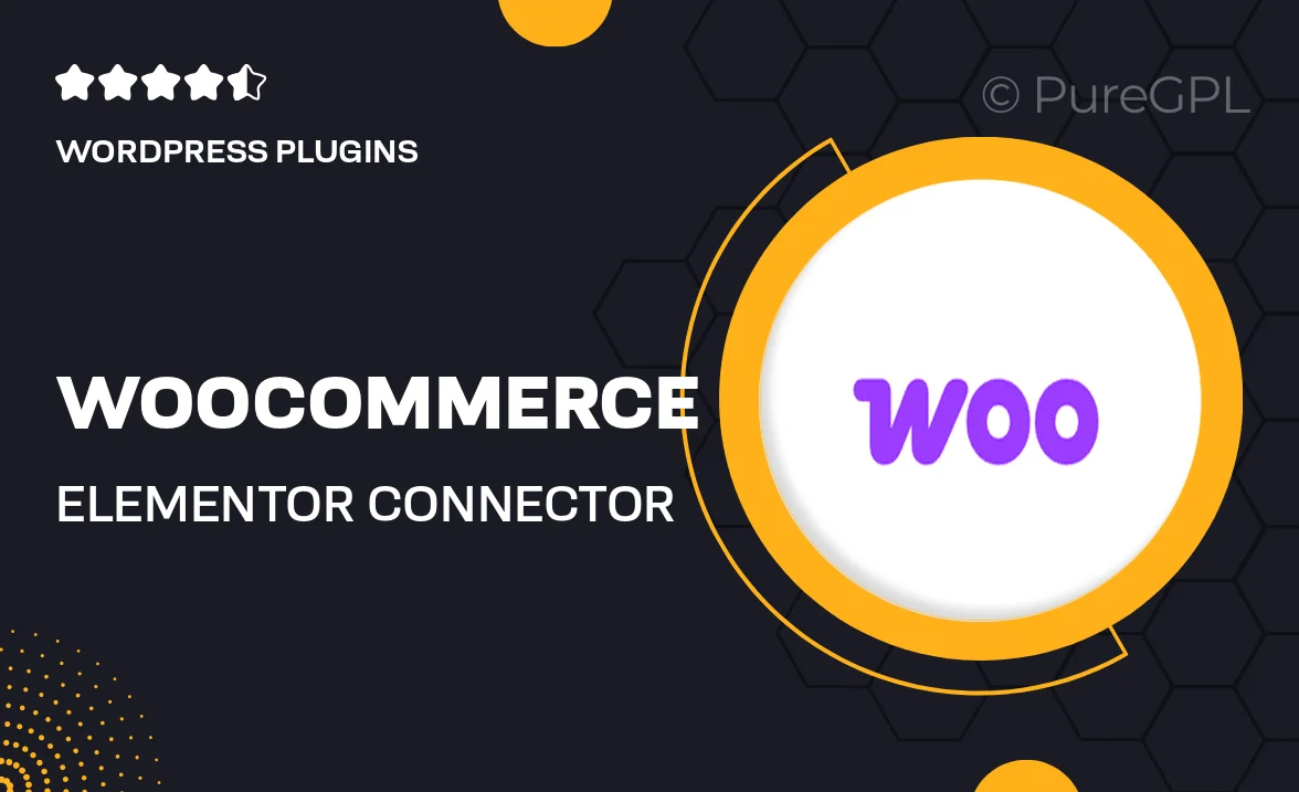 Woocommerce | Elementor Connector