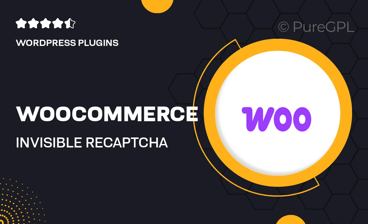 Woocommerce | Invisible reCAPTCHA
