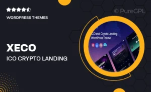 Xeco – ICO & Crypto Landing WordPress Theme