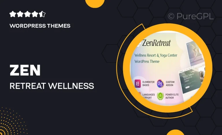 zen retreat wellness resort spa yoga wordpress theme