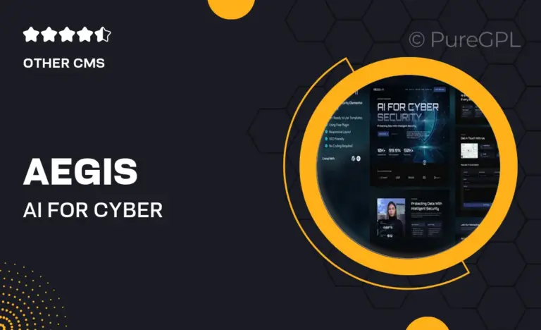 aegis ai for cyber security elementor template kit