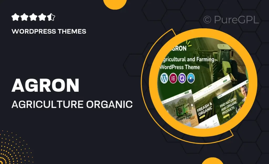Agron – Agriculture & Organic Farm WordPress Theme