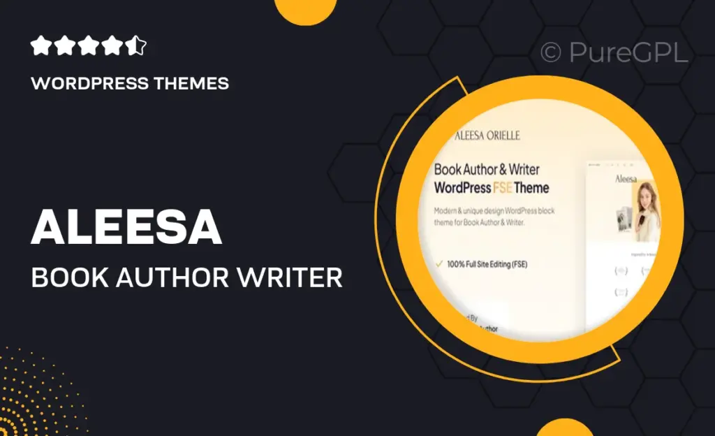 Aleesa – Book Author & Writer Gutenverse FSE WordPress Theme 4 Aleesa – Book Author & Writer Gutenverse FSE WordPress Theme