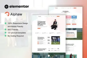 Alphaw – Dog Training Elementor Pro Template Kit