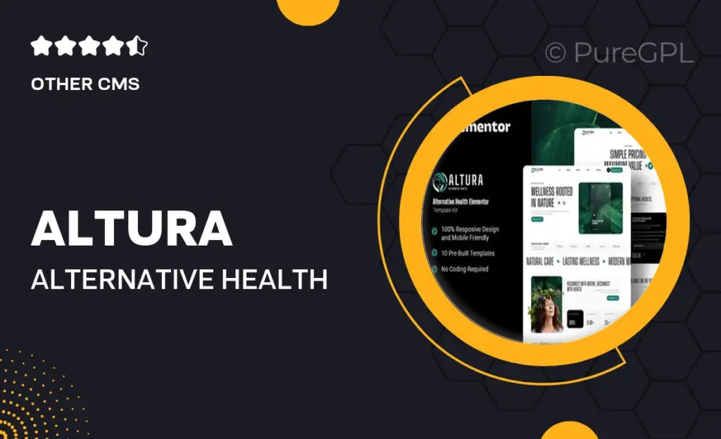 Altura – Alternative Health Elementor Template Kit 35 Altura – Alternative Health Elementor Template Kit