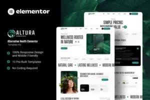 Altura – Alternative Health Elementor Template Kit