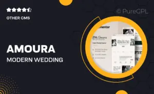 Amoura – Modern Wedding Organizer Elementor Template Kit