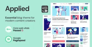 Applied – Essential Blog theme for Modern Content Creators