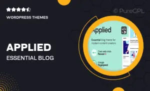 Applied – Essential Blog theme for Modern Content Creators