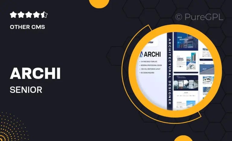 archi senior architectural designer elementor template kit