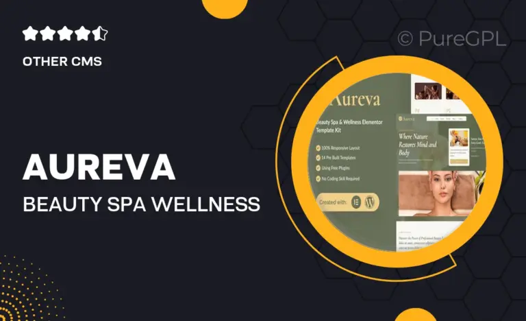 aureva beauty spa wellness elementor template kit