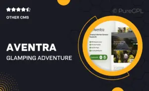 Aventra – Glamping & Adventure Elementor Template Kit
