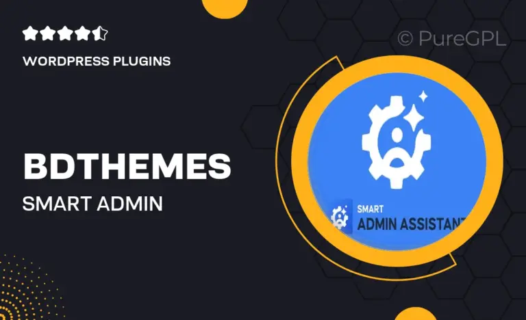 bdthemes smart admin assistant pro