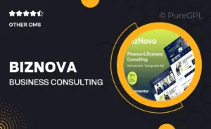 BizNova– Business Consulting Elementor Template Kit