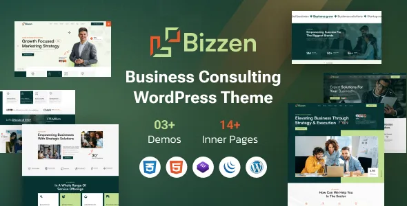 bizzen business consulting wordpress theme 1