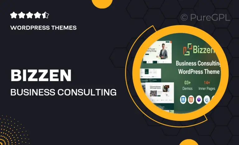 bizzen business consulting wordpress theme