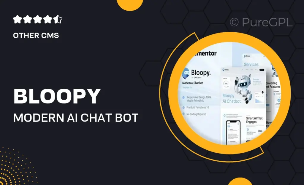 Bloopy – Modern AI Chat Bot Elementor Template Kit 21 Bloopy – Modern AI Chat Bot Elementor Template Kit