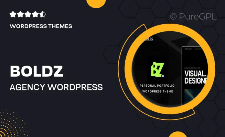 boldz agency wordpress theme