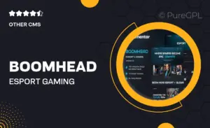 BoomHead – Esport & Gaming Elementor Template Kit
