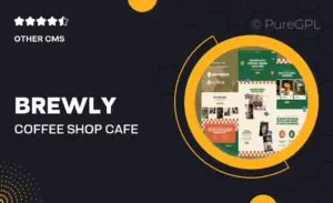 Brewly – Coffee Shop & Cafe Elementor Template Kit