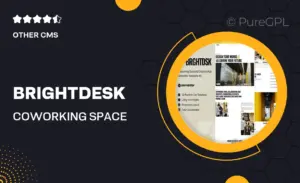 BrightDesk – Coworking Space & Creative Hub Elementor Template Kit