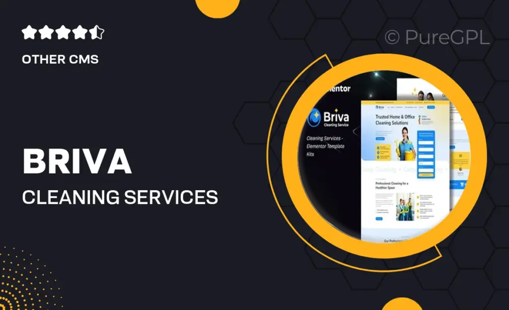 Briva – Cleaning Services Elementor Template Kit 4 Briva – Cleaning Services Elementor Template Kit