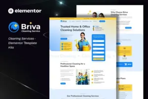 Briva – Cleaning Services Elementor Template Kit