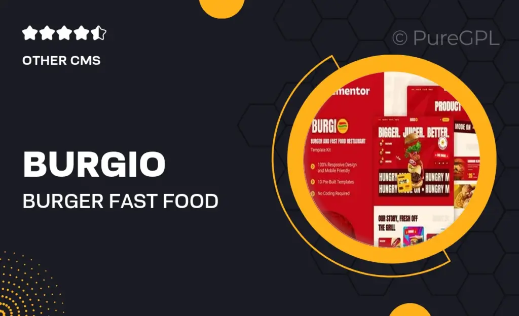Burgio – Burger & Fast Food Restaurant Elementor Template Kit 37 Burgio – Burger & Fast Food Restaurant Elementor Template Kit