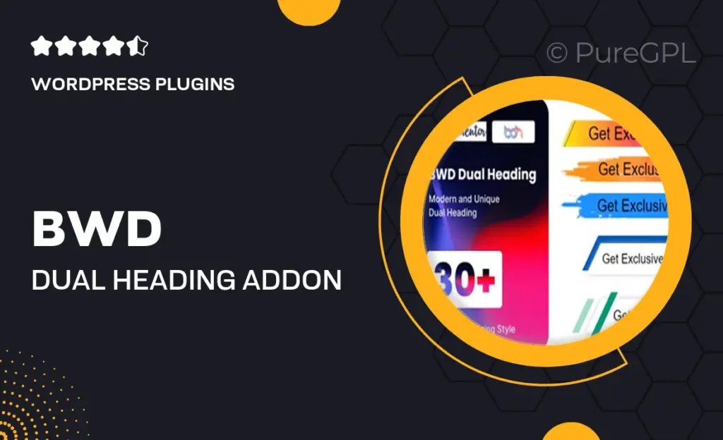 BWD Dual Heading Addon for Elementor 5 BWD Dual Heading Addon for Elementor